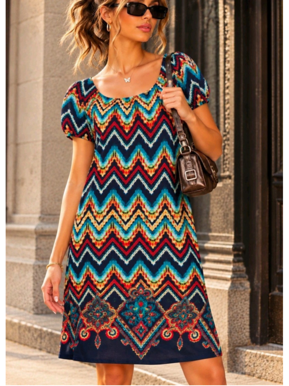 Sunny Leigh Dress M Y2K Retro Fairycore Grunge Preppy Coquette Boho Colorful